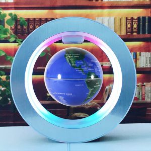 Magnetic Levitation World Map Floating Globe Light