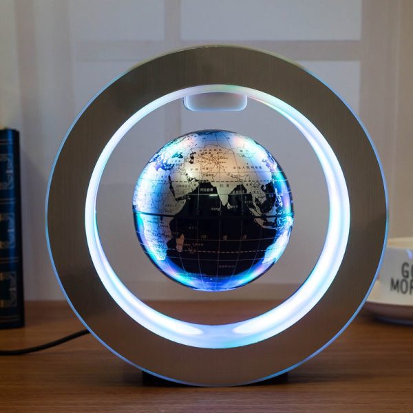 Magnetic Levitation World Map Floating Globe Light