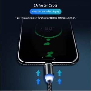 Magnetic Led Charging Cable 1M