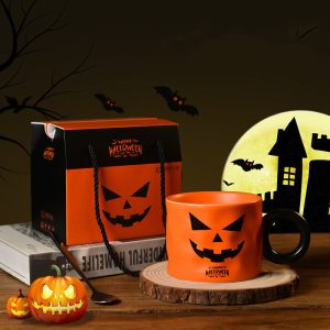 Hallowen Pumpkin Ceramic Mug