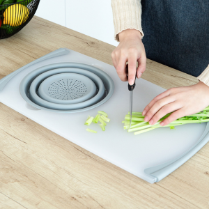 Innovative Multi-Functional 3 In 1 Chopping Board Detachable Folding Drain Basket Sink Cutting Board