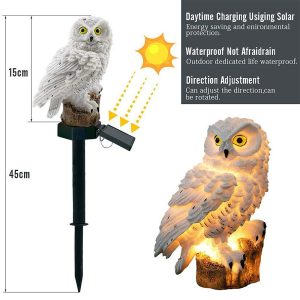 Owl Led Lamp Outdoor Solar Garden Light