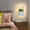 Modern Led Bedside Wall Lamp With Plant