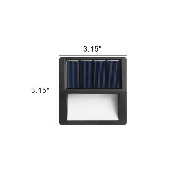 Ecobright - Waterproof Led Solar Patio Lights For Outdoor, Round And Square