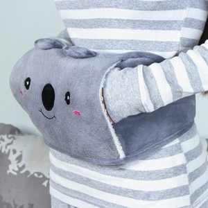 Plush Waist Cover Winter Belly Warmer With Water Bottle