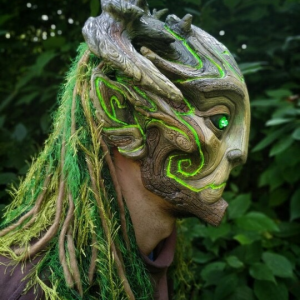 Green Man Forest Spirit Costume Accessories Masks