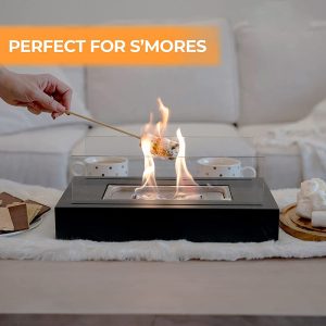 Indoor Fire Pit Mini Alcohol Lamp Fireplace Glass Table Accessories Personal Fireplace Indoor And Outdoor Camping Rectangle Fire Pit Alcohol Fireplace