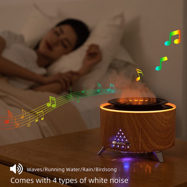 Remote Control Volcano Humidifier Diffuser With Lights