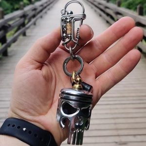 Piston Art Skull Keychain [Pendant/Flashlight/Bottle Opener]