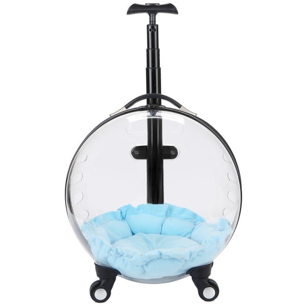 Portable Clear Space Capsule Pet Trolley