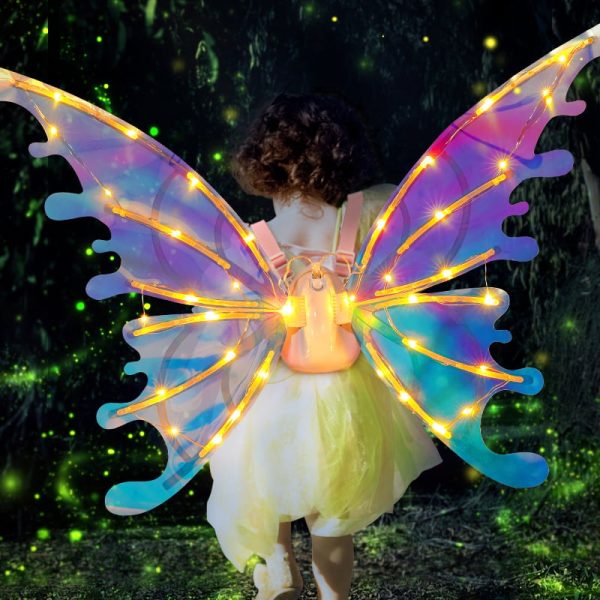 Electric Butterfly Elf Wings With Glowing Lights