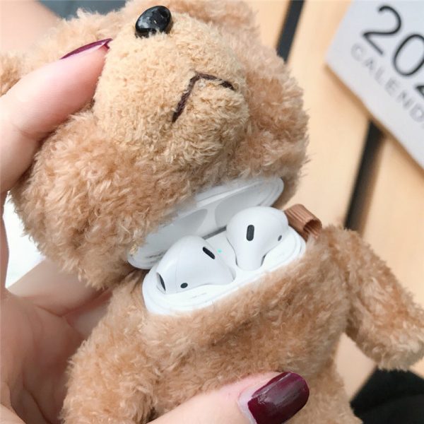 Plush Teddybear Airpod Holder