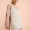 Marzia CrystalEmbellished Gauze Mini Dress