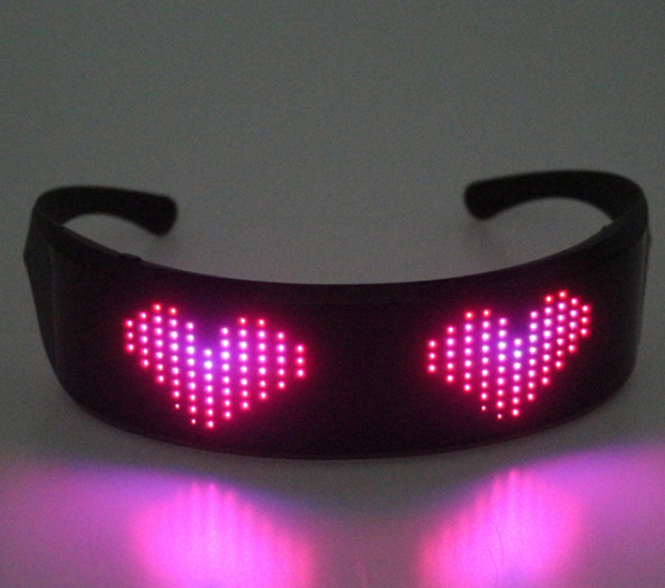 Led Display Glasses For Dj Music Party