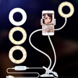 Led Selfie Ring Light For Live Adjustable Makeup Light-8Cm Stand