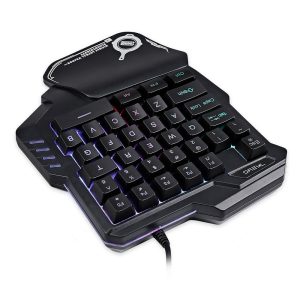 Portable One-Handed Mechanical Gaming Keyboard Rgb Backlit