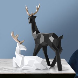 Resin Deer Statue Home Decoration