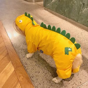 Pet Cute Dinosaur Raincoat