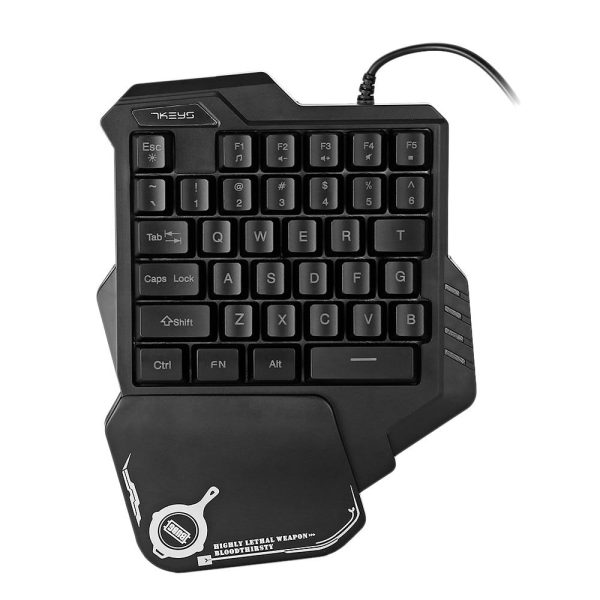 Portable One-Handed Mechanical Gaming Keyboard Rgb Backlit