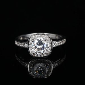 Silver Plated Zircon Ring