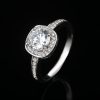 Silver Plated Zircon Ring