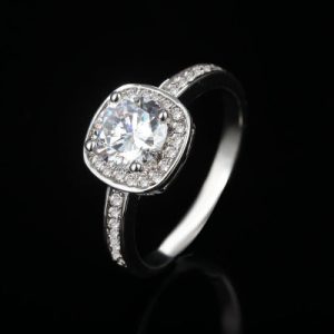 Silver Plated Zircon Ring