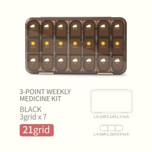 One Week Sealed Pill Box 21 - 28 Compartments