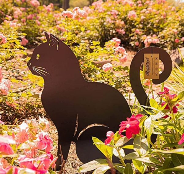 Cat Metal Garden Decoration