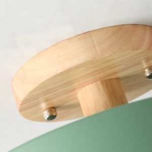 Nordic Log Round Led Semi-Recessed Ceiling Lamp