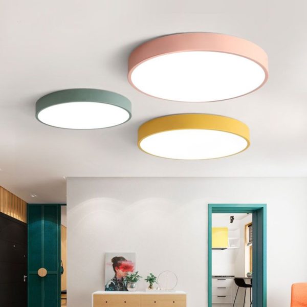 Morandi Modern Round Led Ceiling Lamp