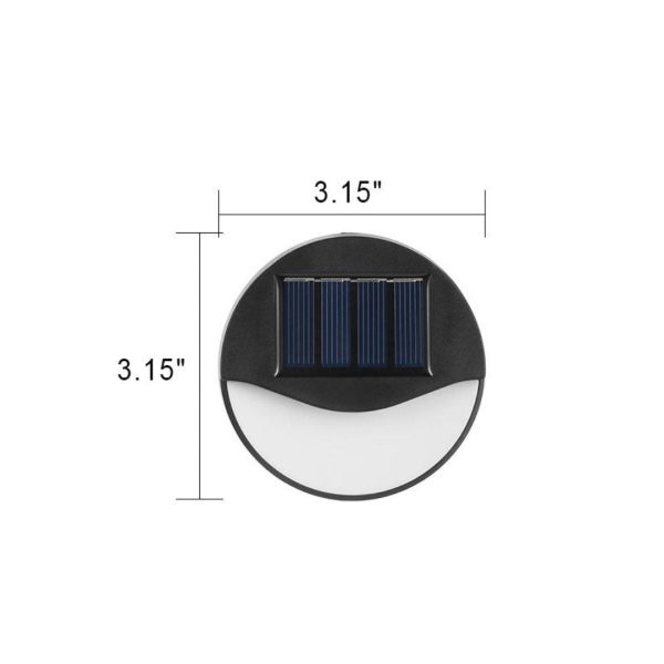 Ecobright - Waterproof Led Solar Patio Lights For Outdoor, Round And Square