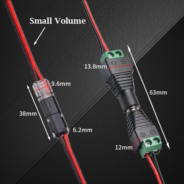 DoubleWire PlugIn Connector With Locking Buckle