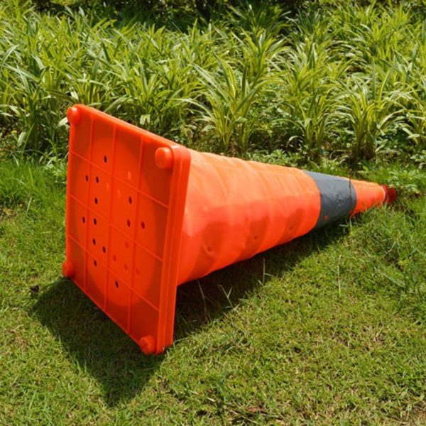 Foldable Traffic Reflective Safety Cone With Led Lights