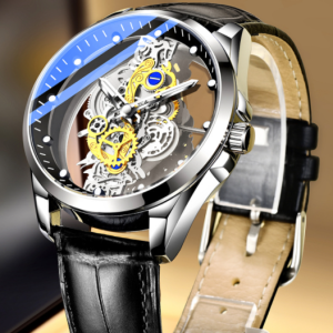 Skeleton Hollow Automatic Quartz Watch Gold