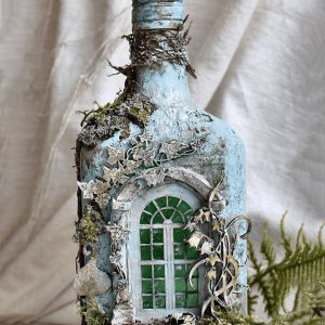 Altered Art Bottle Mystical Forest Stories