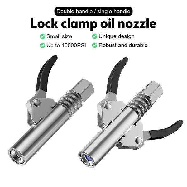 Year Strong Lock On Grease Couplers With Spring Flex Hose