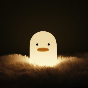 Nordic Cute Lovely Cartoon Dull Duck Led Night Light Silicone Usb Charging