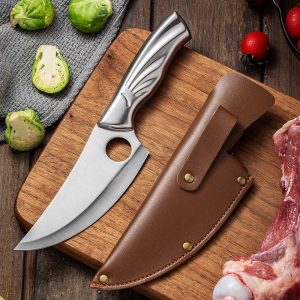 Stainless Steel Chef'S Deboning And Meat Cutting Small Scimitar