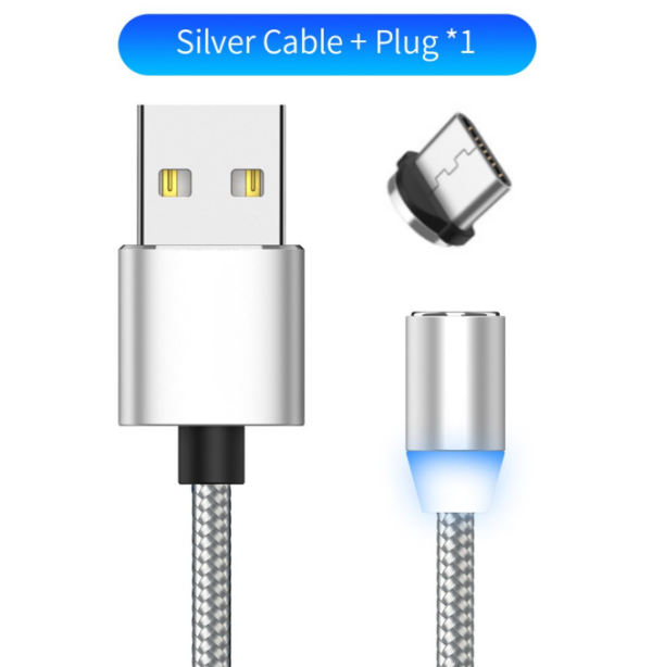 Magnetic Led Charging Cable 1M