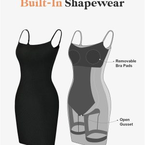 BuiltIn Shapewear Modal Soft Lounge Dresses