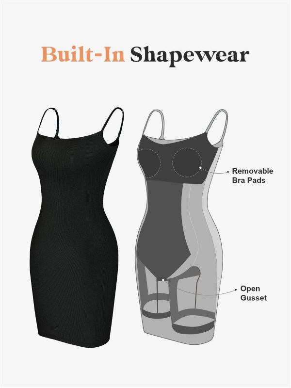 BuiltIn Shapewear Modal Soft Lounge Dresses