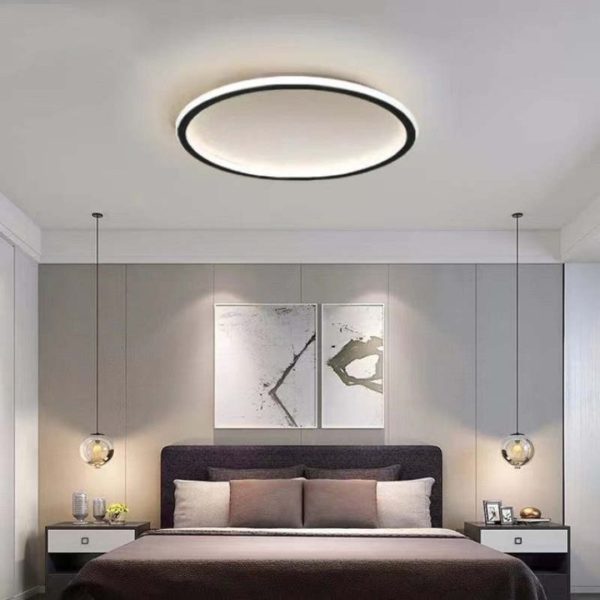 Quinn Modern Round Led Ceiling Lamp Metal/Acrylic