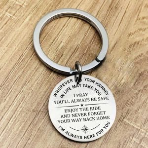 I Pray You'Ll Always Be Safe Keychain