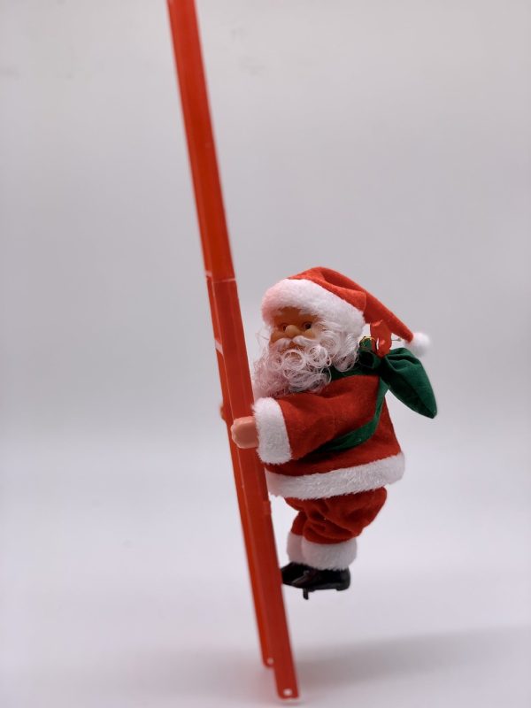 Electric Santa Claus Climbing Ladder