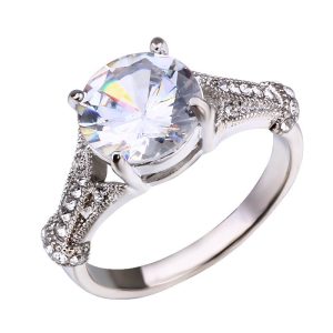 Style Round Super Sparkle Diamond Ring