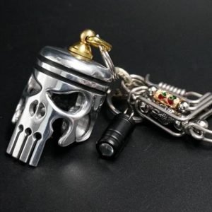 Piston Art Skull Keychain [Pendant/Flashlight/Bottle Opener]