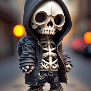 Halloween Skeleton Doll Resin Ornament Home Decor