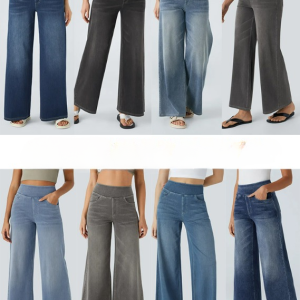 Quinn Super Stretch HighWaisted Wide Leg Jeans