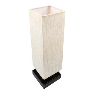 Modern Simple Square Small Cloth Cover Table Lamp