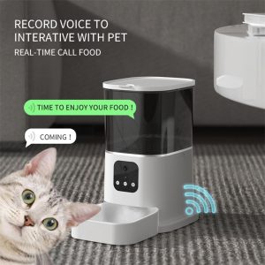 Pet Automatic Feeder Large Capacity Smart Voice Recorder App Control Timer Feeding